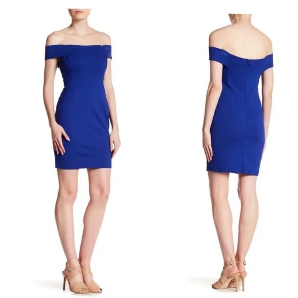 NEW! CYNTHIA STEFFE Off The Shoulder Sheath Mini Dress